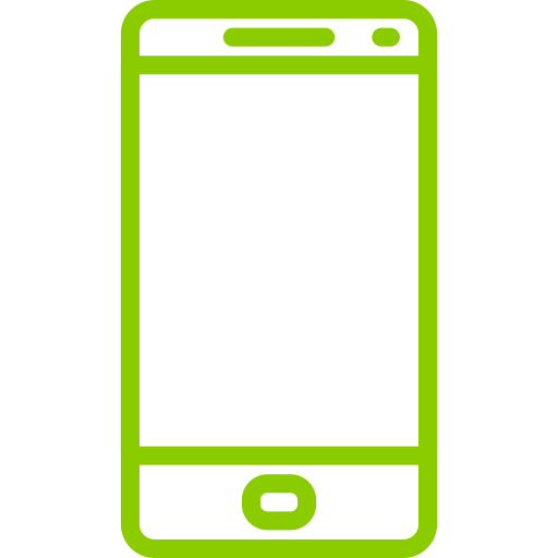 Icone de téléphone vert